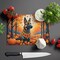Edge Collections - 15" x 12" - Orange - Belgian Malinois Decorative Glass Cutting Board - 1 Piece